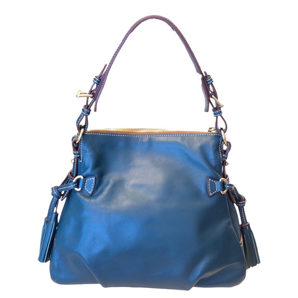 Dooney & Bourke Teagan 2pc Italian Vacchetta Leather Florentine Satchel MultiHP - Picture 3 of 16